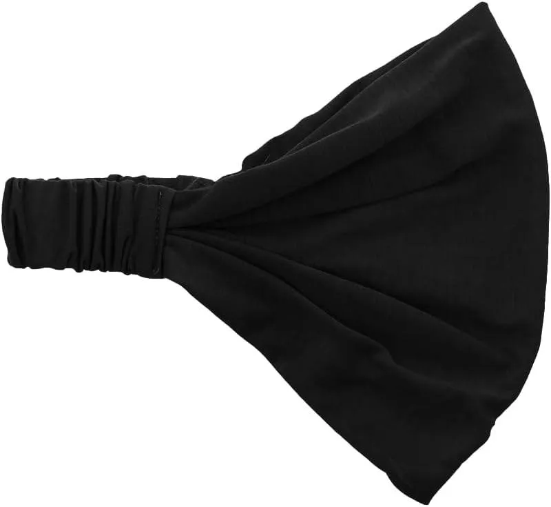 Motique Accessories Wide Cotton Head Band Solid Boho Yoga Style Soft Hairband