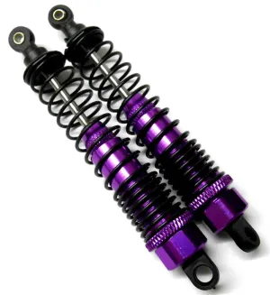 N108004R 1/10 Scale Truck Shock Absorber Damper Alloy HSP 100mm Long Purple x 2