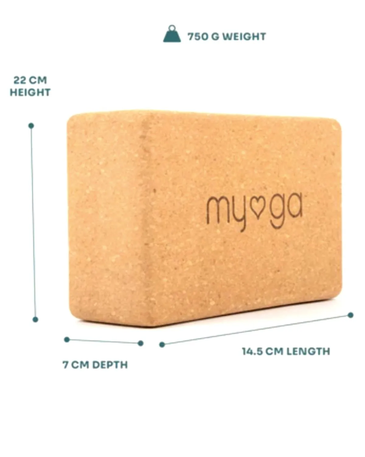 Natural CORK YOGA BLOCK
