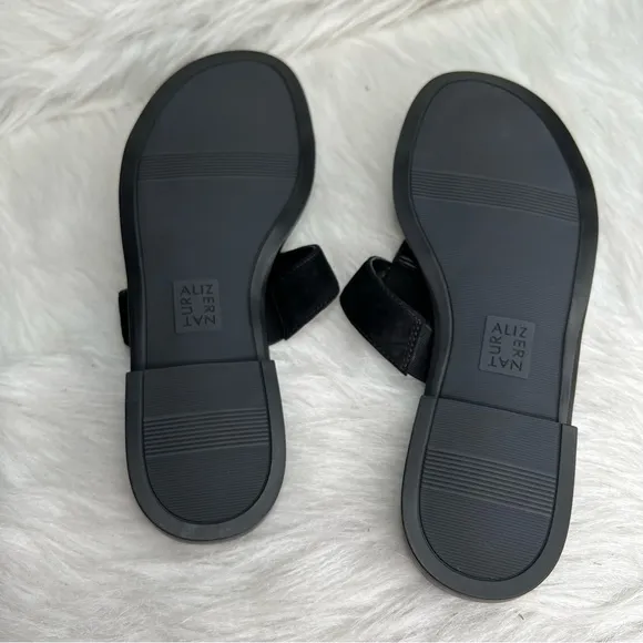 Naturalizer Farica Slide Sandals Embellished Black Size 9.5M