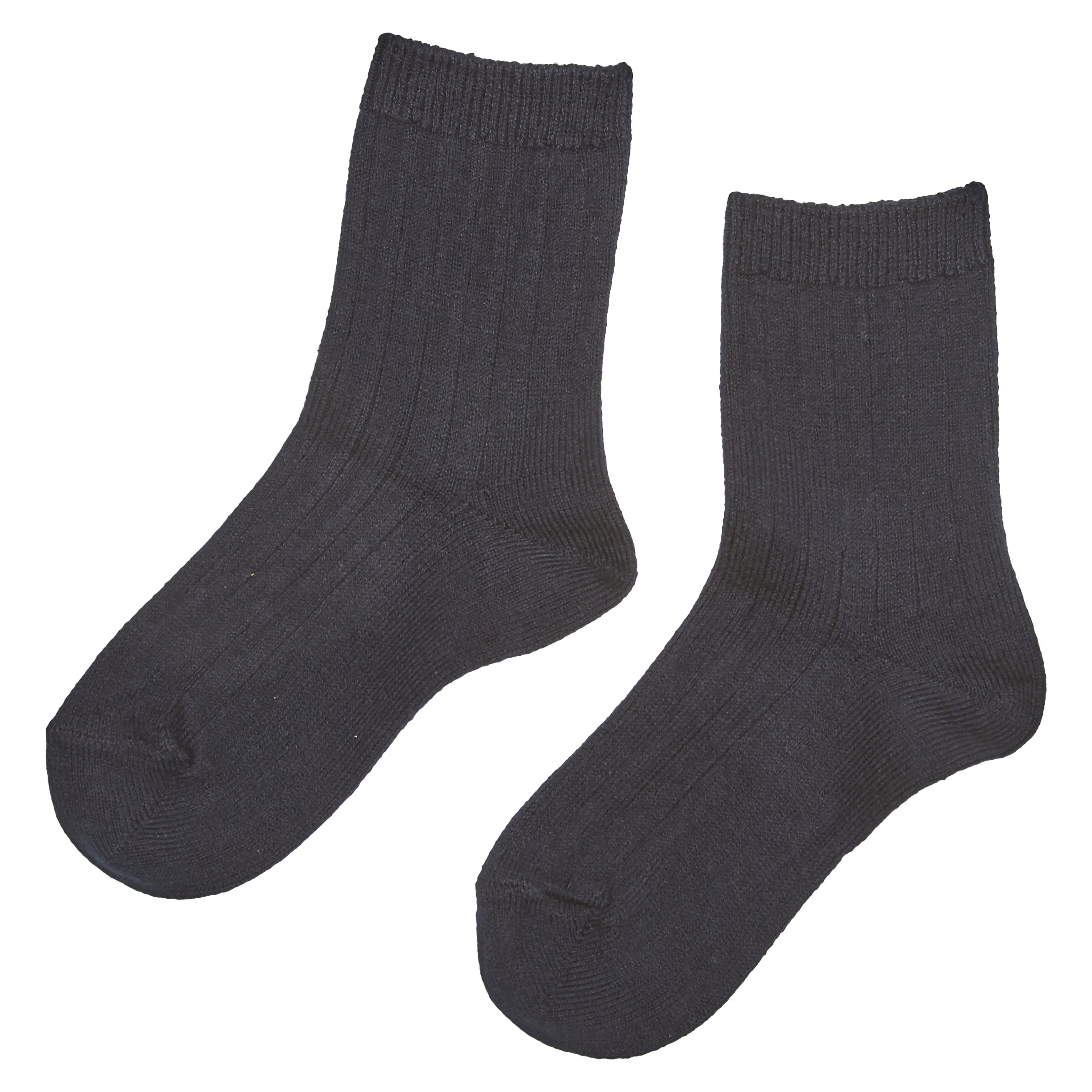 NAVY RIBBED SHORT SOCKS