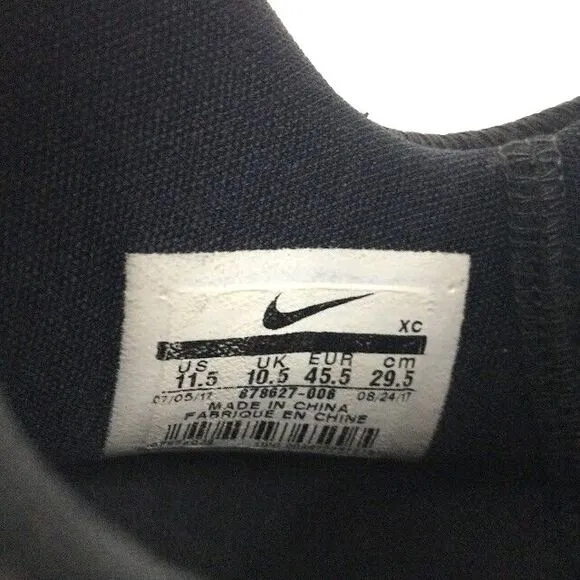 Nike PG 1 Paul George-Men's Size 11.5 -Black/Yellow Basketball Shoes- 878627-006