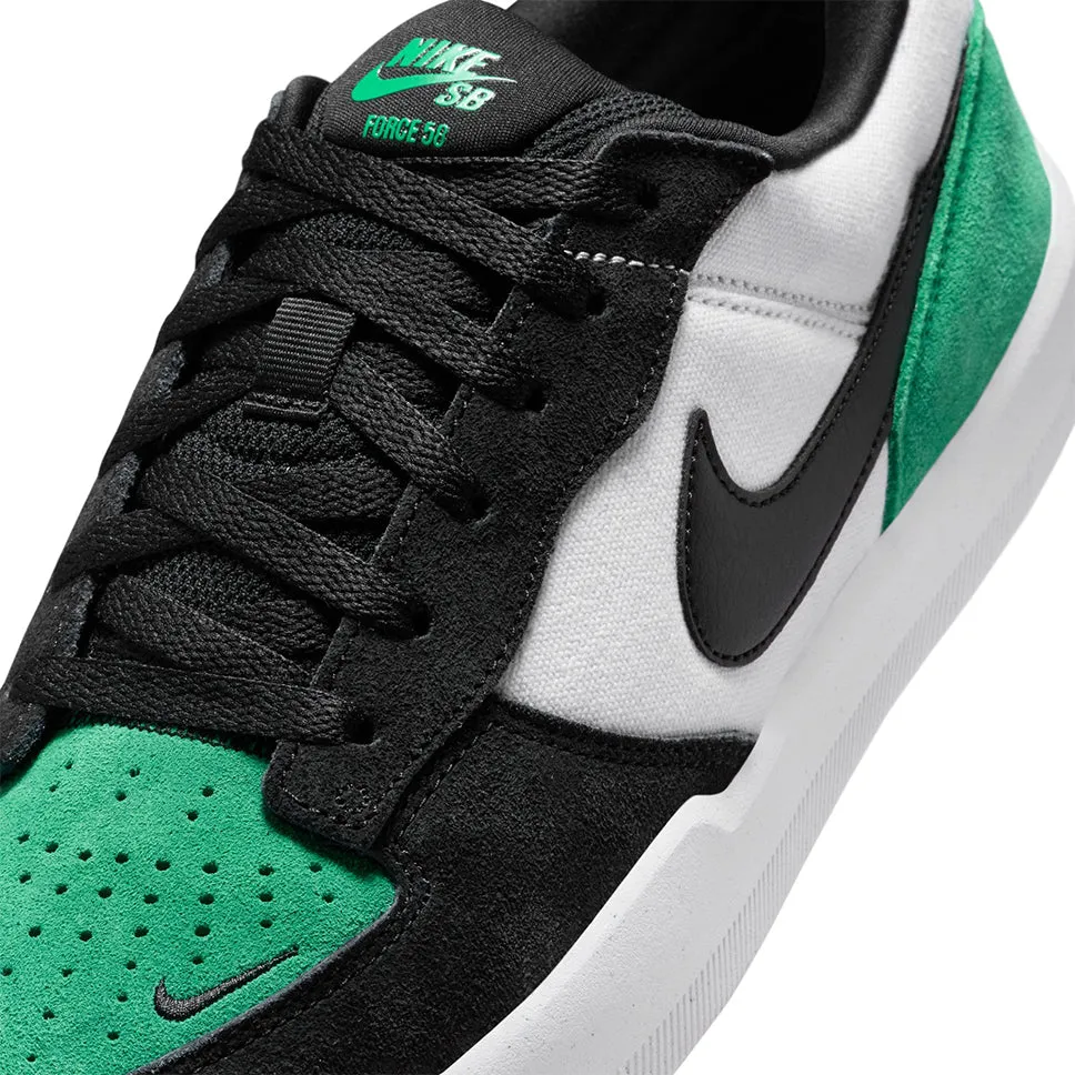 Nike SB Force 58 White Black Stadium Green Shoes