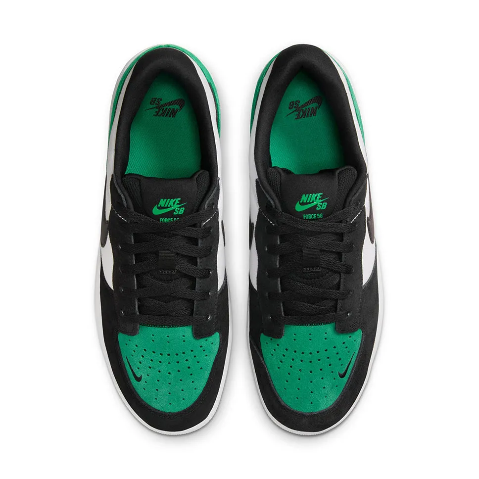 Nike SB Force 58 White Black Stadium Green Shoes