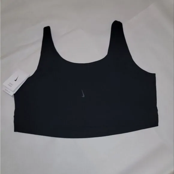 Nike Yoga Luxe Infinalon Black Training Cropped Tank NWT $50 Plus Size 3X