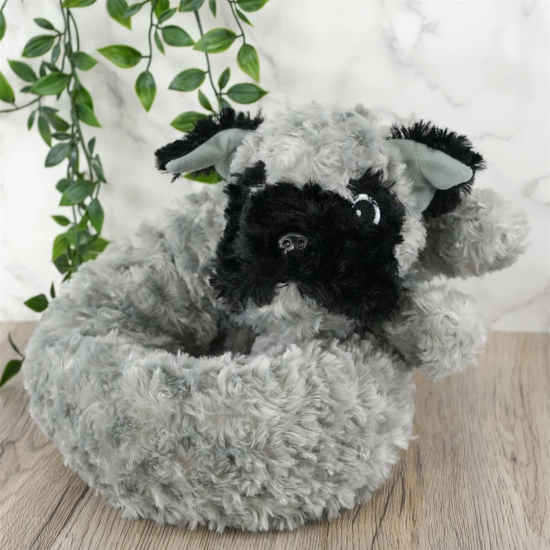 Novelty Grey Dog Draught Excluder for Doors