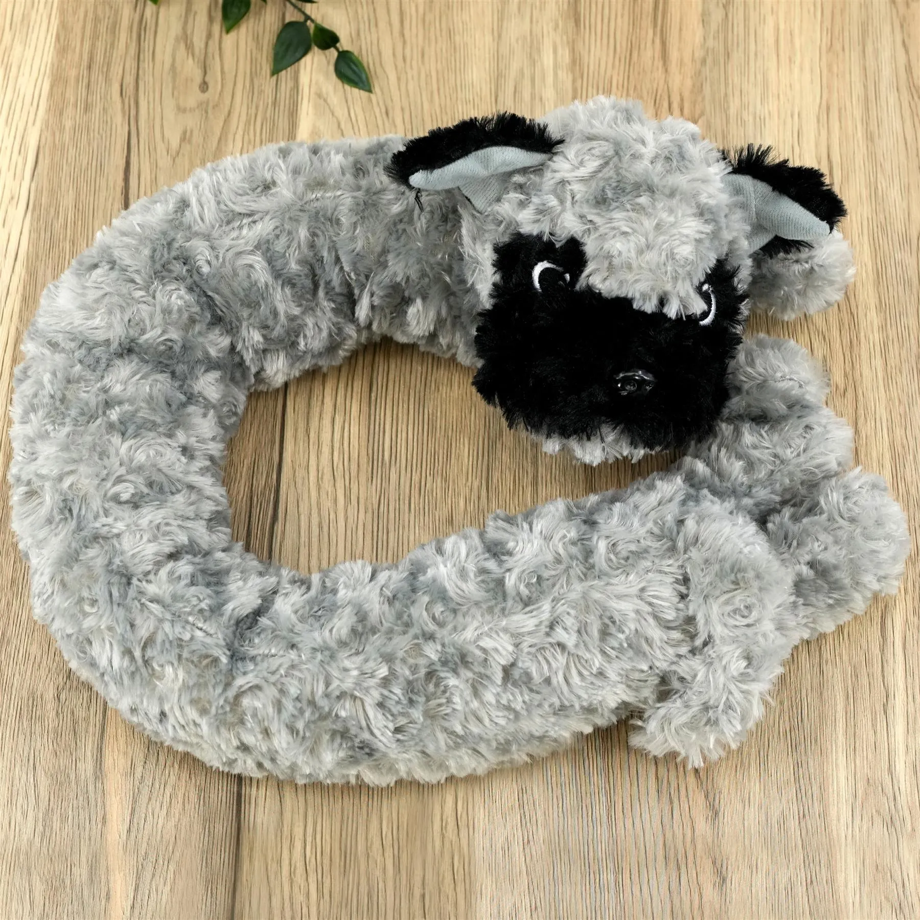 Novelty Grey Dog Draught Excluder for Doors