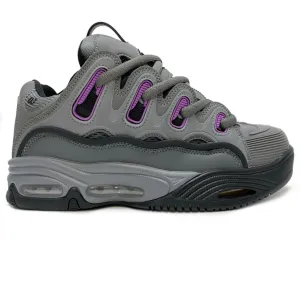 OSIRIS SHOES D3 2001 GREY PURPLE YELLOW TRAINERS