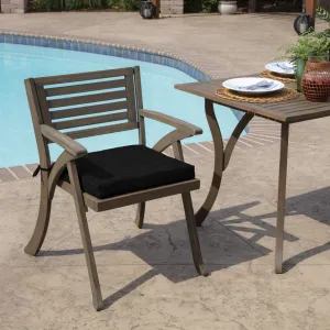 Outdoor Seat Cushion ARDEN Cushion Color: Black Cushion Size: 2.5" H x 19" W x 18" D