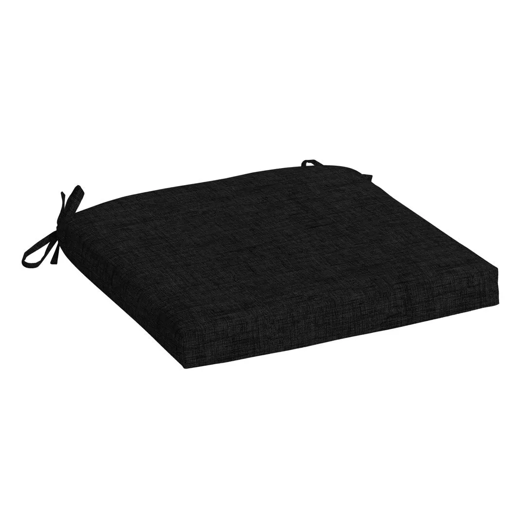 Outdoor Seat Cushion ARDEN Cushion Color: Black Cushion Size: 2.5" H x 19" W x 18" D