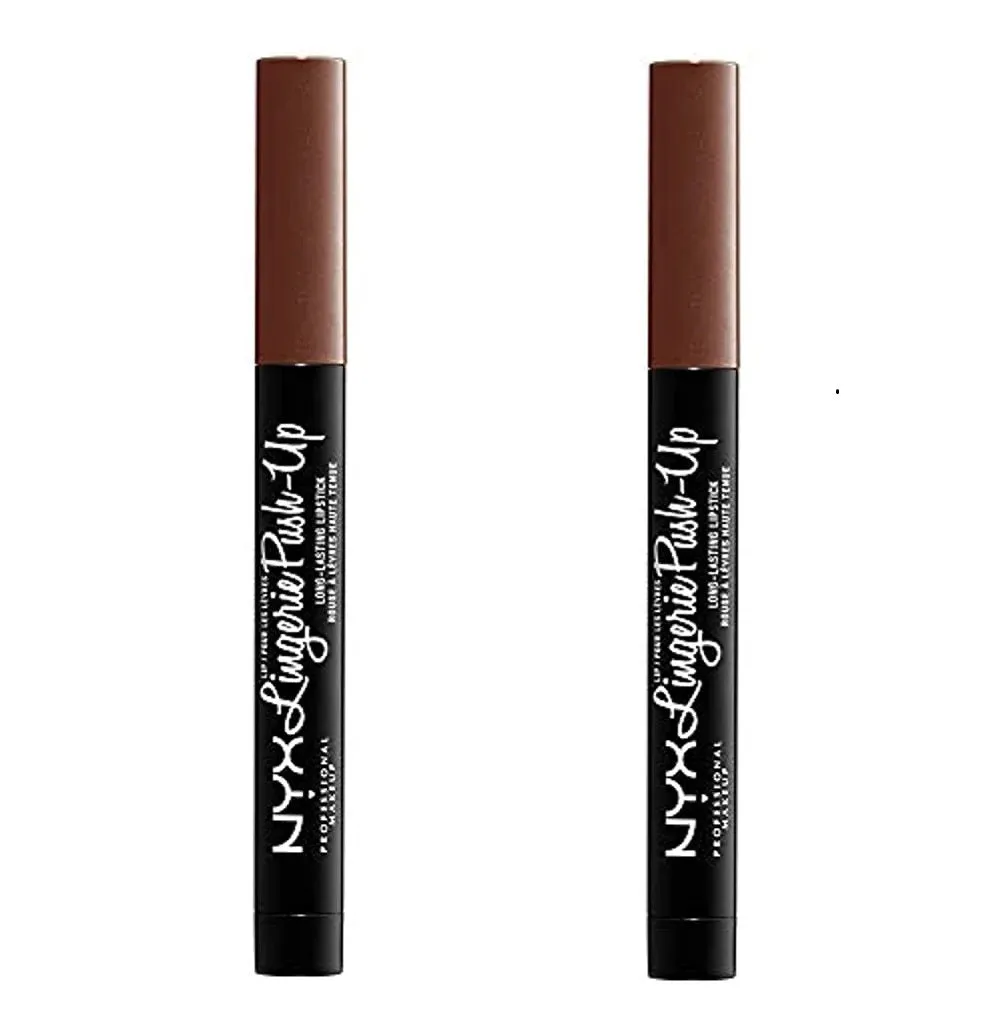 Pack of 2 NYX Lip Lingerie Push-Up Long Lasting Lipstick, Teddy LIPLIPLS10