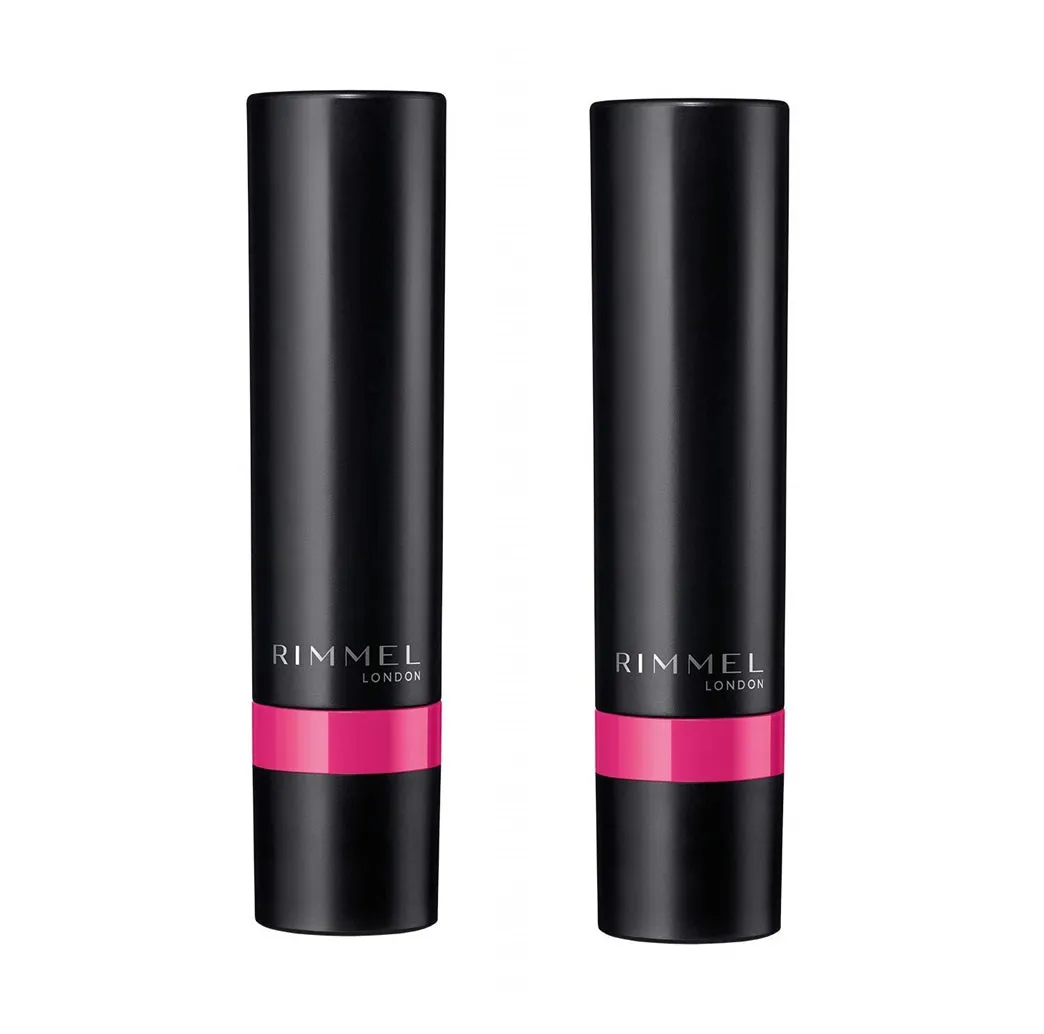 Pack of 2 Rimmel London Lasting Finish Extreme Lipstick, Fiyah 140