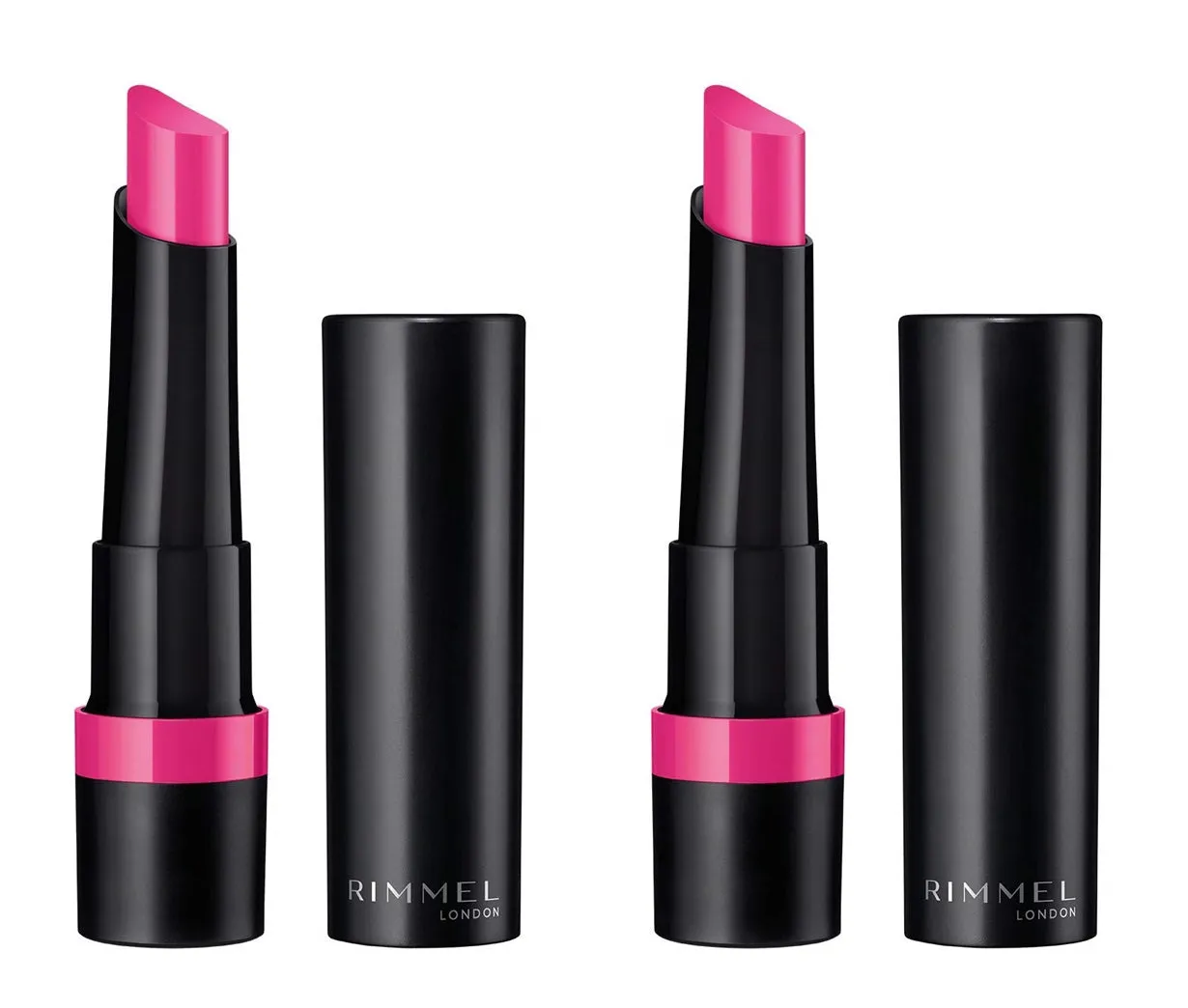 Pack of 2 Rimmel London Lasting Finish Extreme Lipstick, Fiyah 140