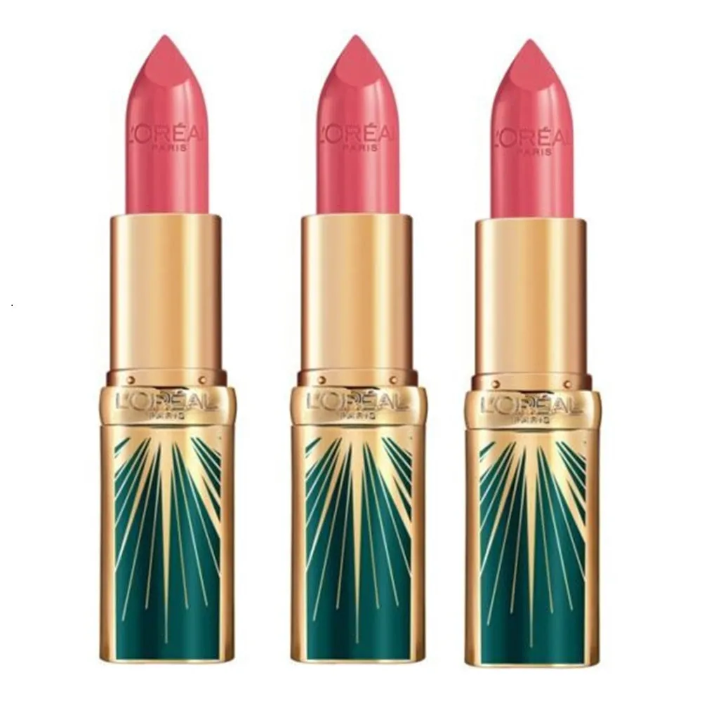 Pack of 3 L'Oreal Paris Color Riche Rue Royale Lipstick, Cheers in Paris 02