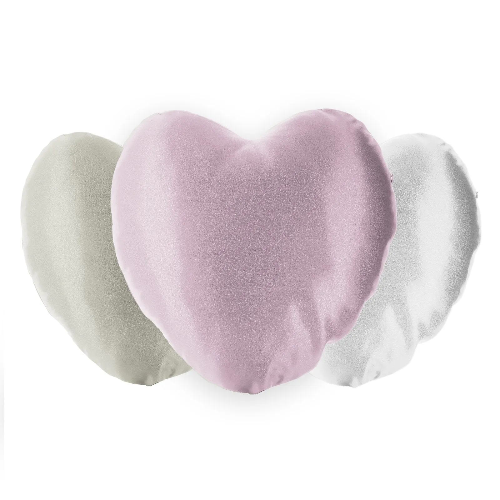 Personalised Glitter Heart Cushion with Cute Text and Flower Wreath Light Brown Hair Ballerina