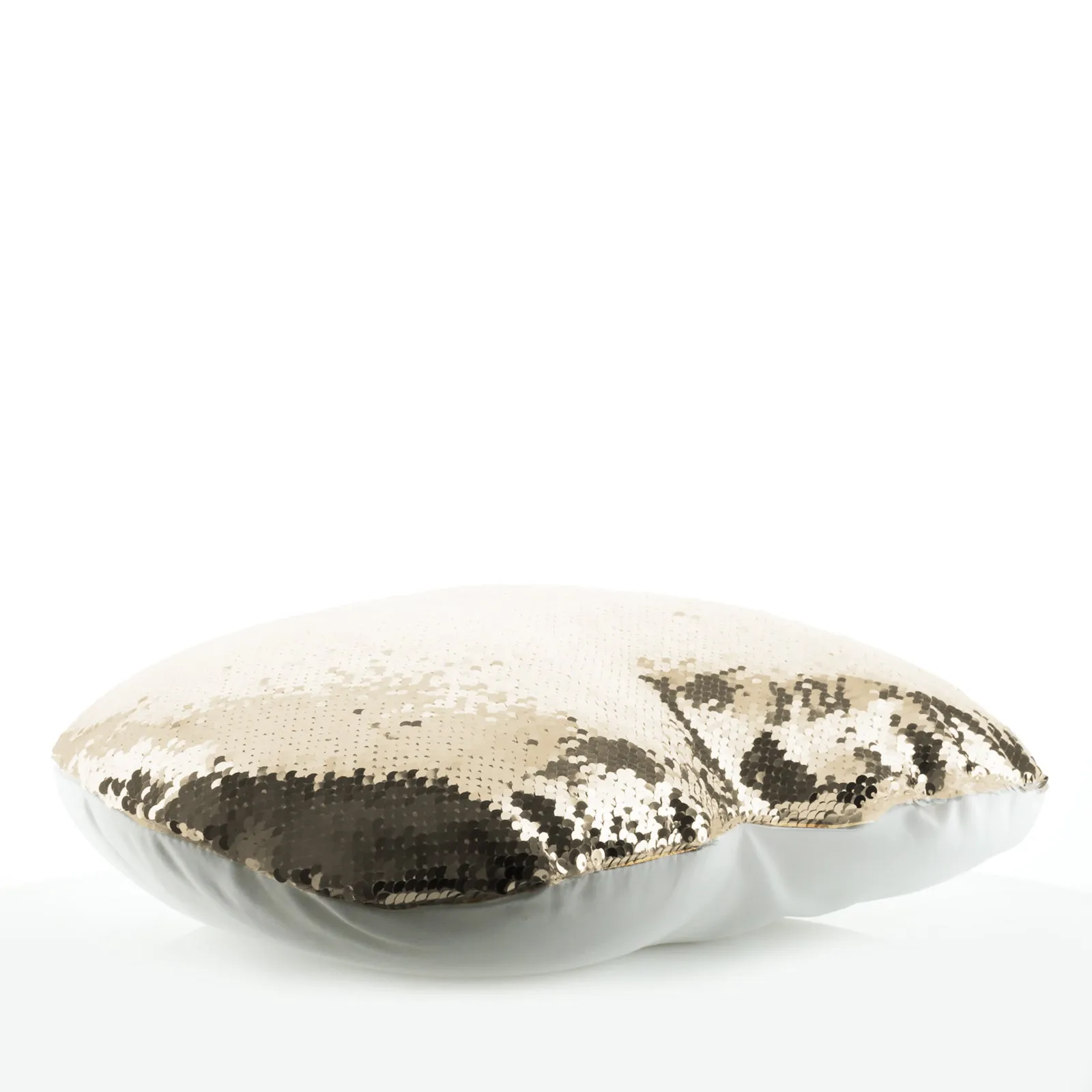 Personalised Sequin Heart Cushion with Lion Cub Olive Branch and Cute Text