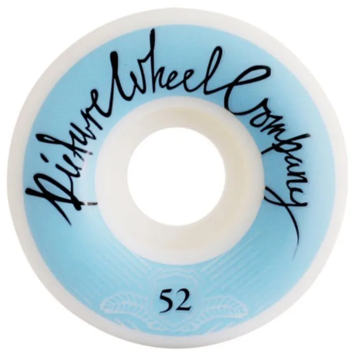 Picture Wheels POP Baby Blue on White - 52mm 99A