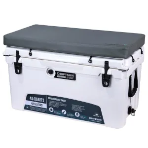 Premium Cooler Seat Cushion With Mounting Hardware - Fits 45Q Driftsun Ice Chests