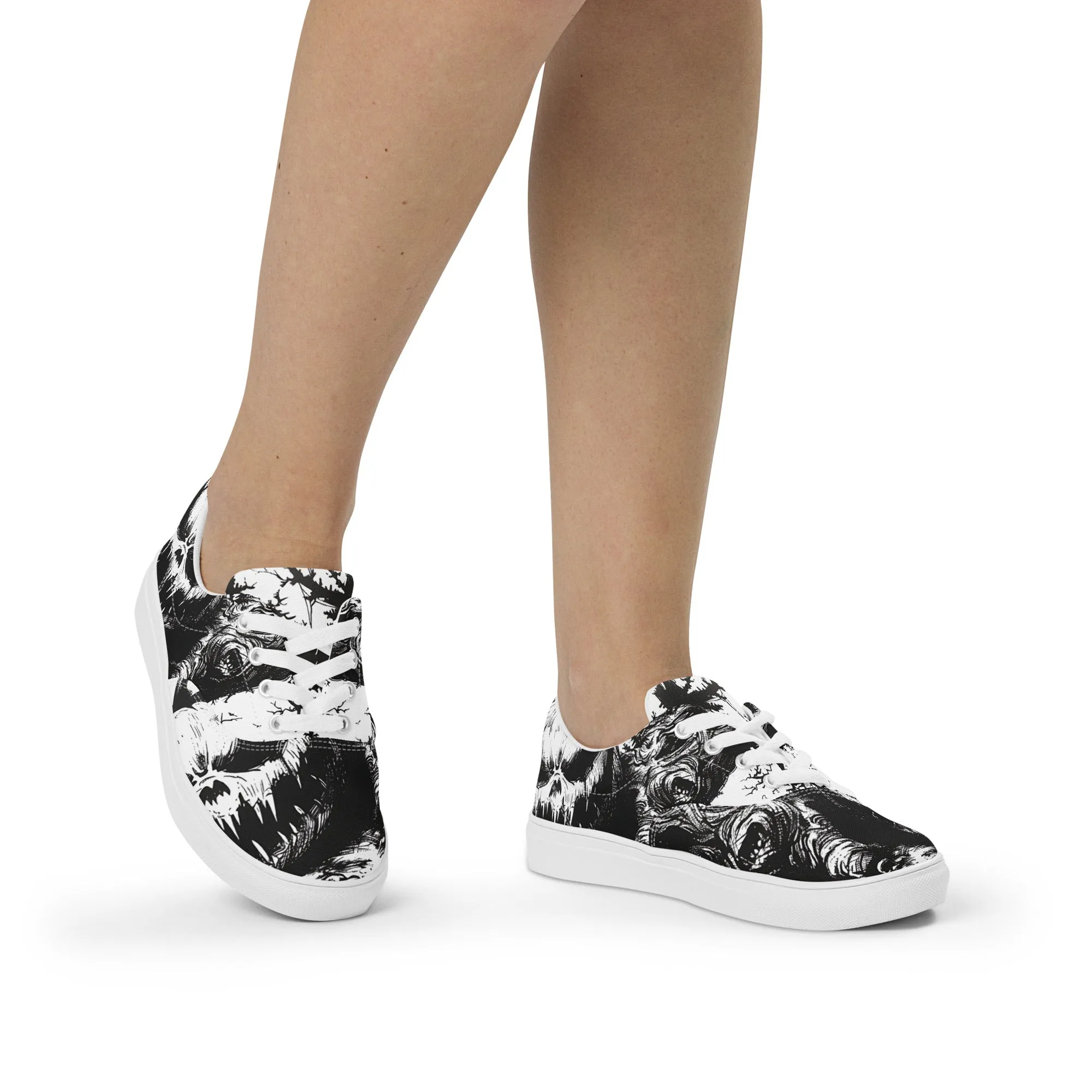 Pumpkin Women’s lace-up canvas shoes