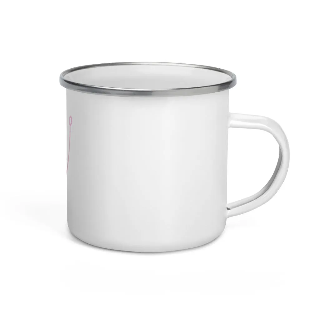 "Hook- PINK" Enamel Mug