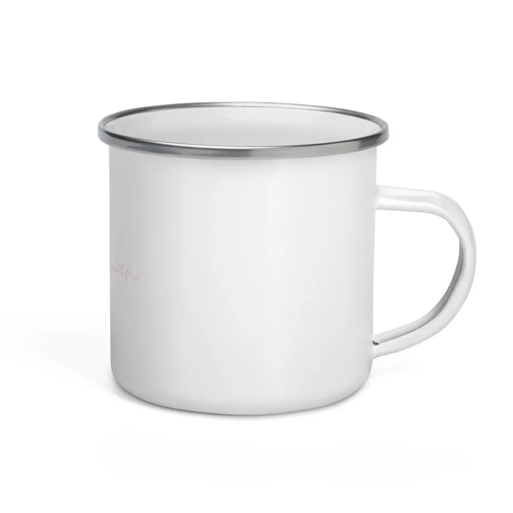 "Lake Norman- PINK" Enamel Mug