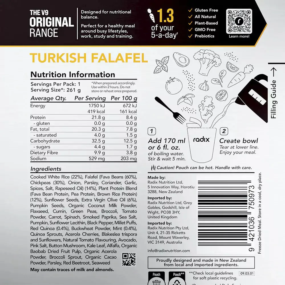 Radix Nutrition ORIGINAL 400kcal Meal V9
