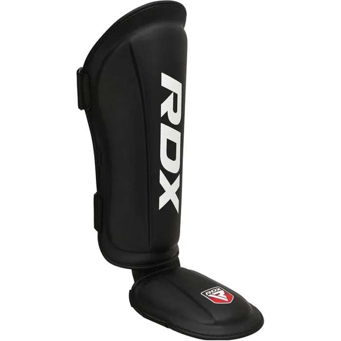 RDX T1 LEATHER SHIN INSTEP GUARDS-BLACK