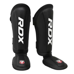 RDX T1 LEATHER SHIN INSTEP GUARDS-BLACK