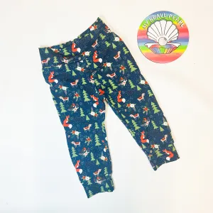 Ready To Ship 1-2Y Navy Woodland Christmas Joggers