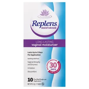 Replens Long Lasting Vaginal Moisturiser 10 Pack