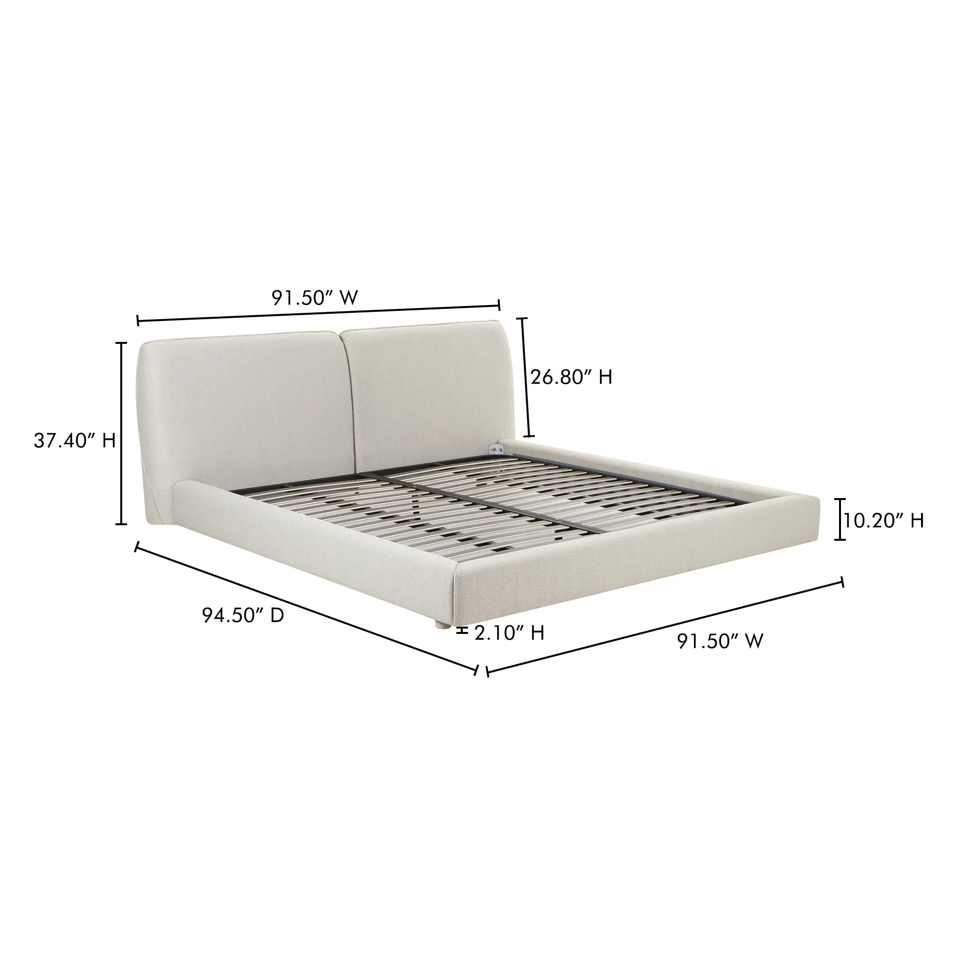 Retro Glide Low-Profile Luxury Bed