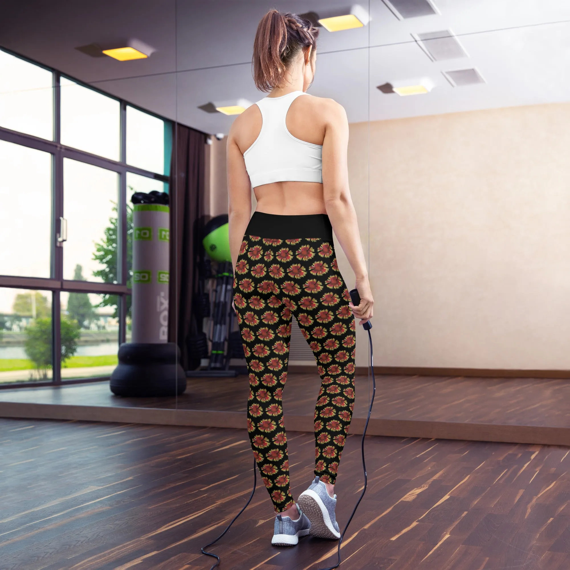 Rudbeckias - Hibiscus Surfwear - Ethical Yoga Leggings