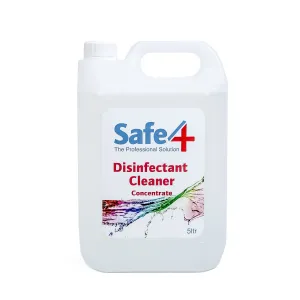Safe4 Concentrated Disinfectant - Clear, 5L
