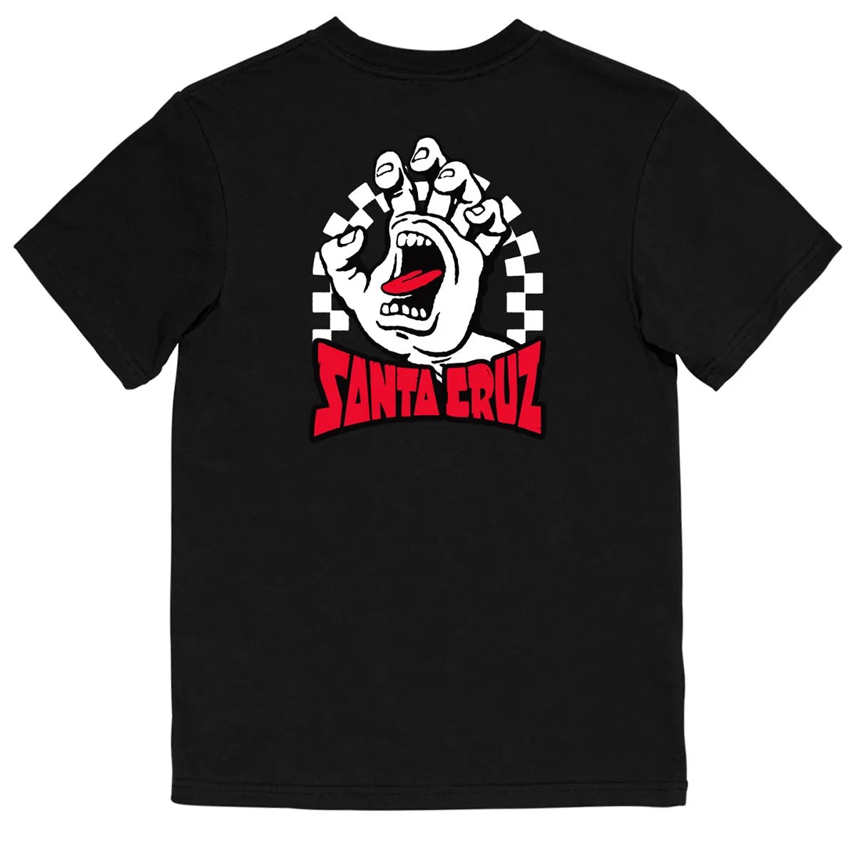 Santa Cruz - SC Arch Check Hand Youth Tee Black