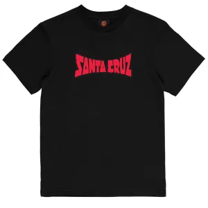 Santa Cruz - SC Arch Check Hand Youth Tee Black