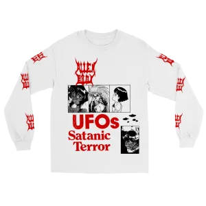 SATANIC UFO LONG-SLEEVE WHITE