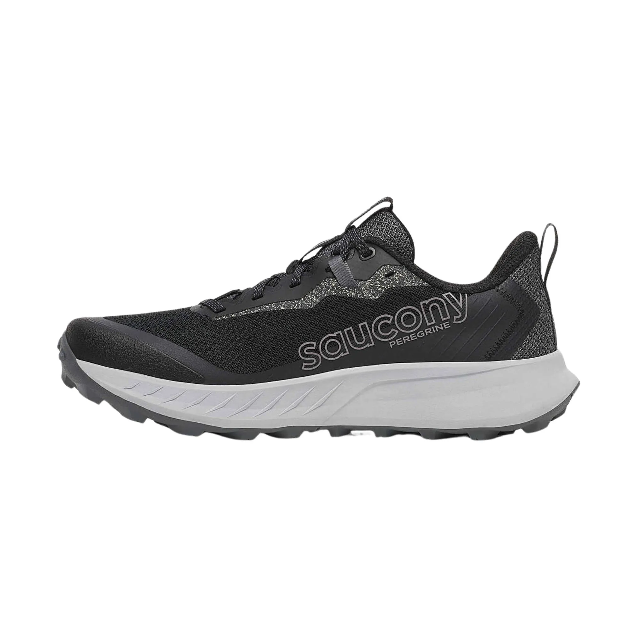 Saucony Men's Peregrine 15 Trail Shoes - Black/Shadow