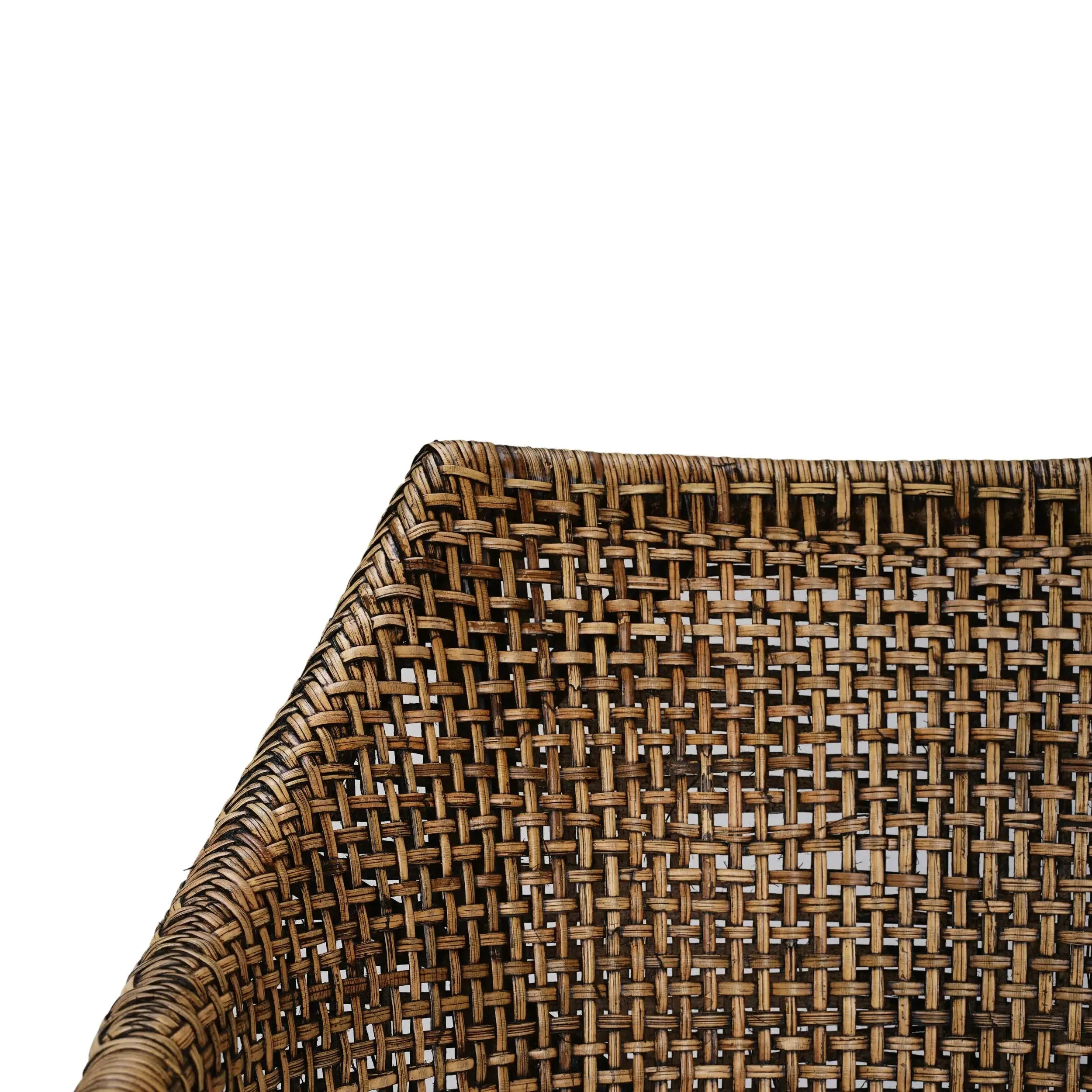 Savanah Barstool in Light Glazed Rattan w/ Arctic White Performance Seat Cushion