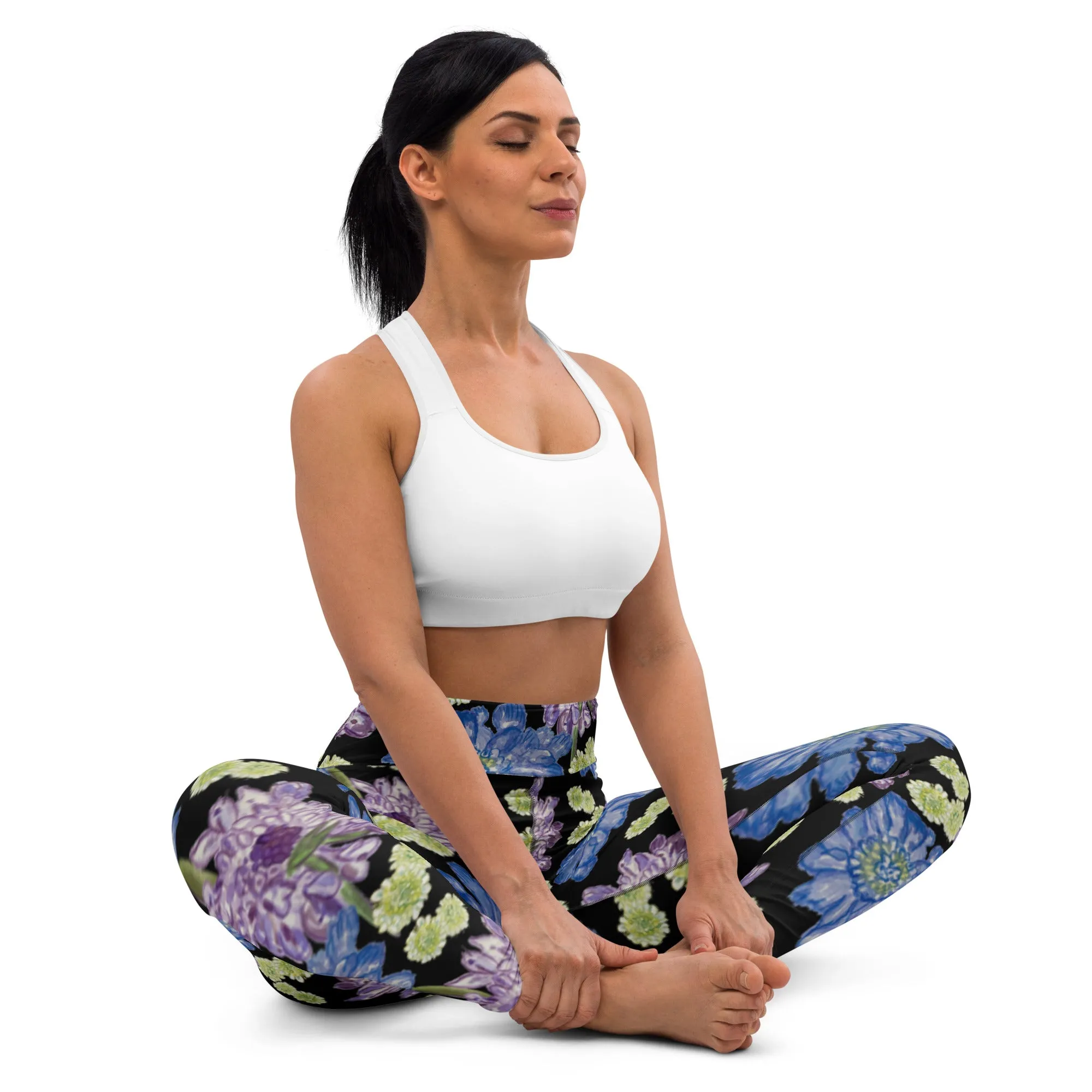 Scabious - Hibiscus Surfwear - Ethical Yoga Leggings