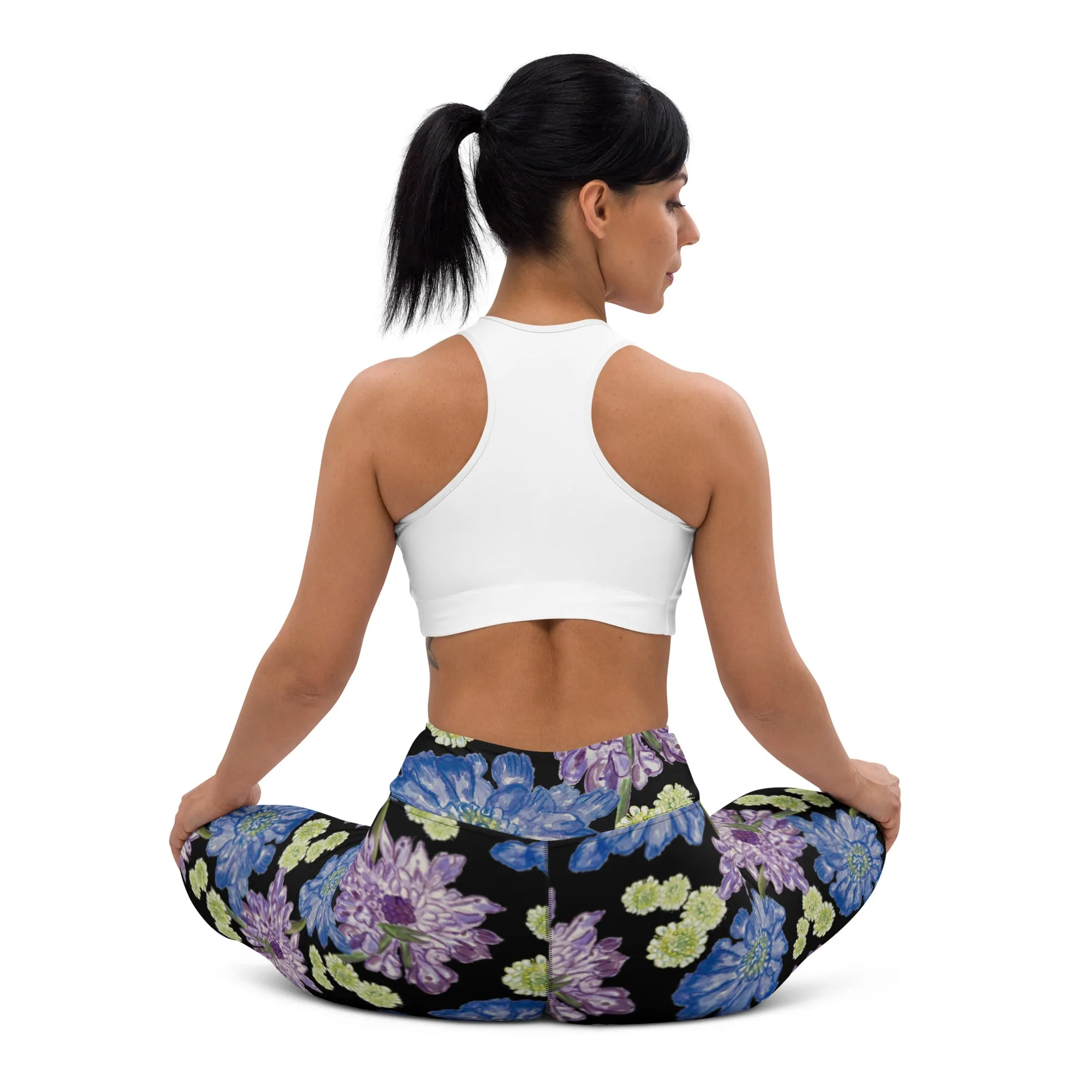 Scabious - Hibiscus Surfwear - Ethical Yoga Leggings