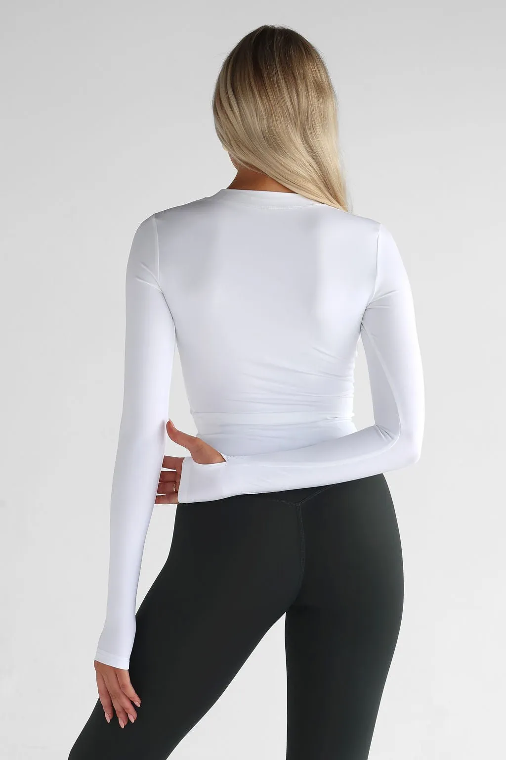 SCULPT Full Length Long Sleeve - White