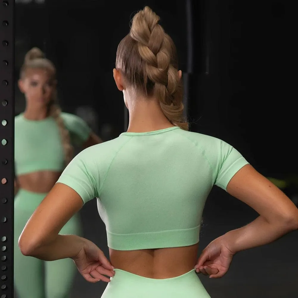 Seamless Yoga Sport Set Fitness Women Running