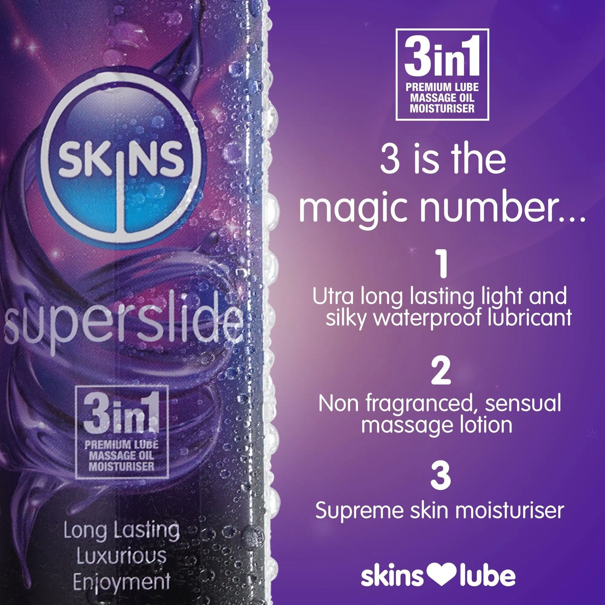Skins Superslide Silicone-Based Lubricant
