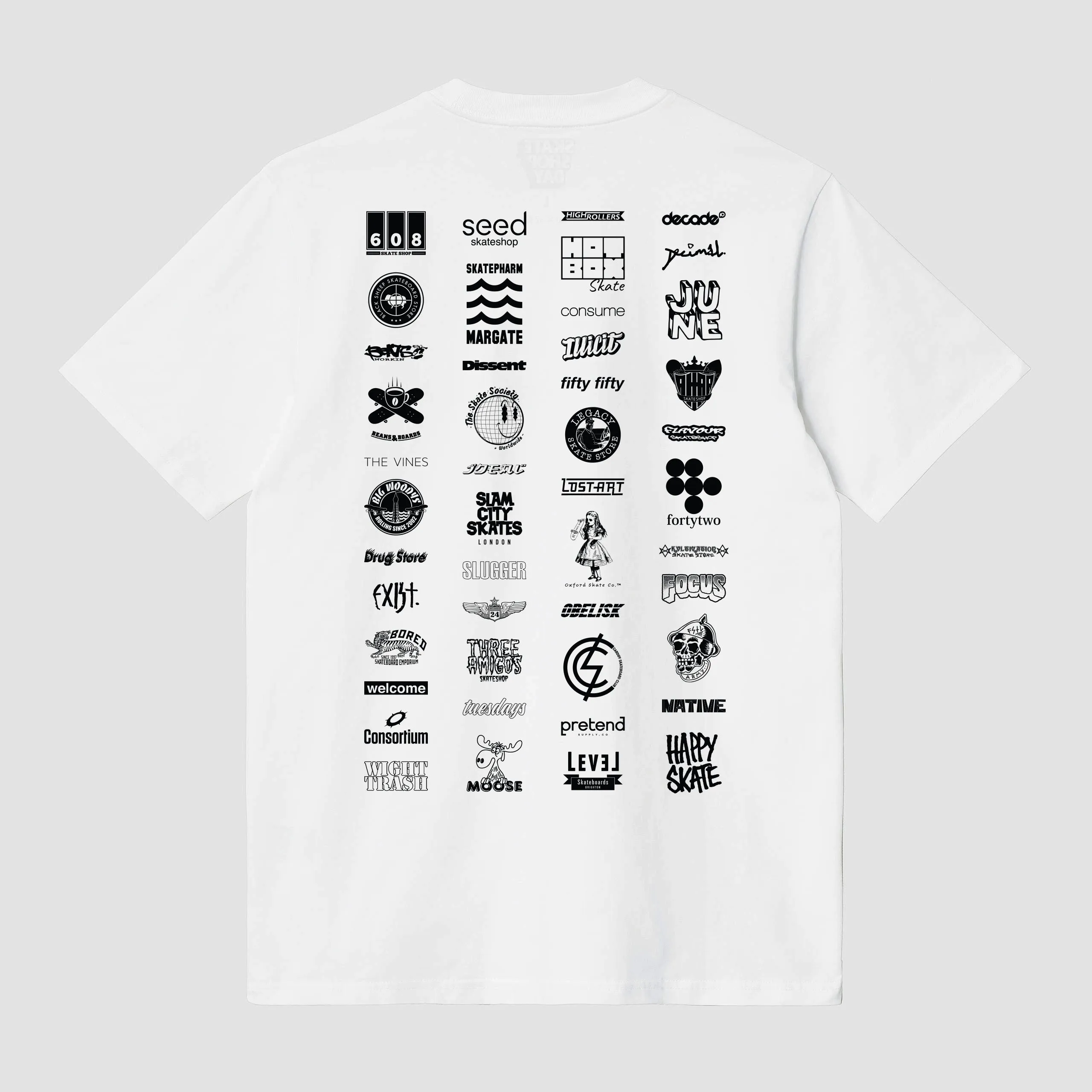 Slugger "Skate Shop Day" Shops Logo Tee - White