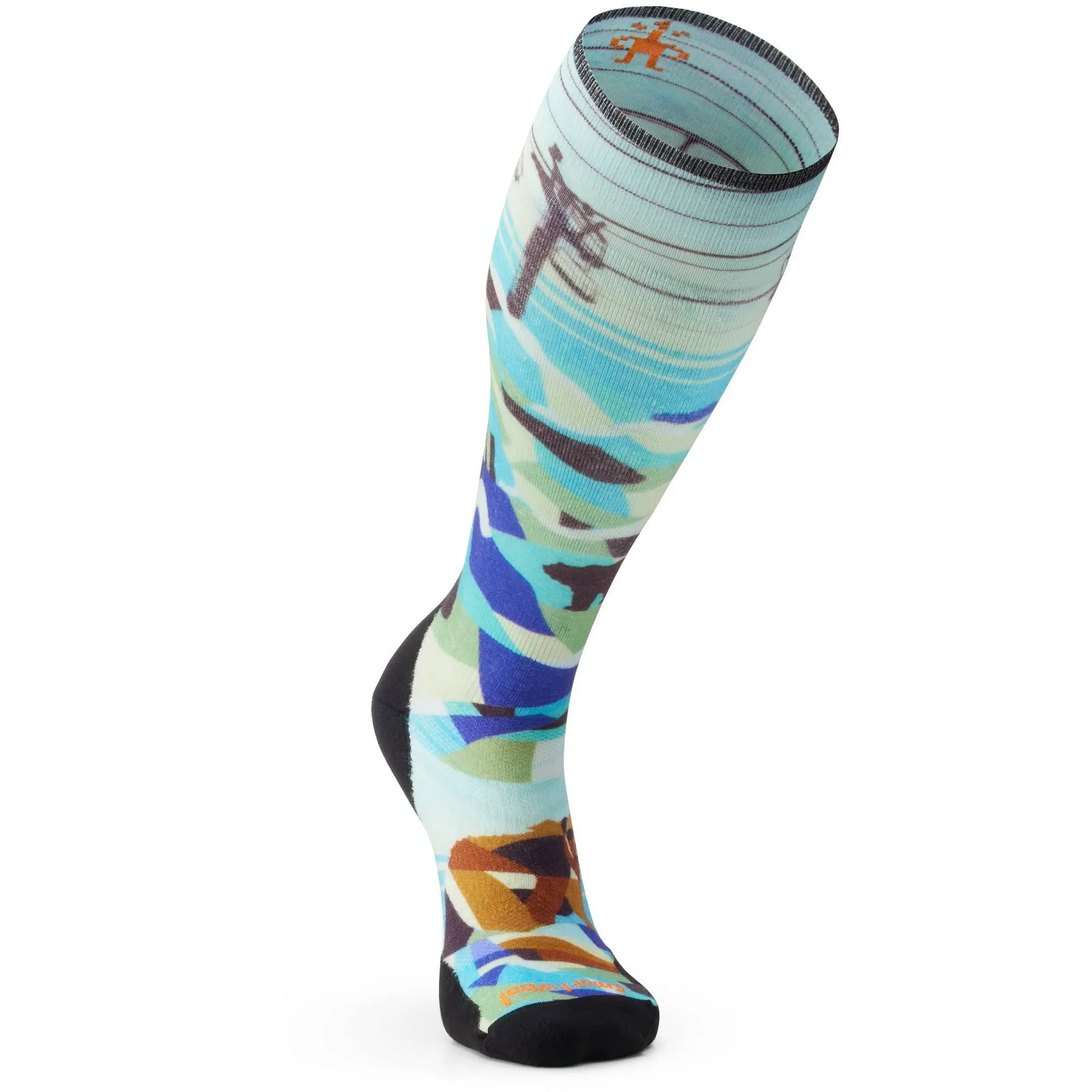 Smartwool Ski Targeted Cushion Bear Country Print Over-the-Calf Socks
