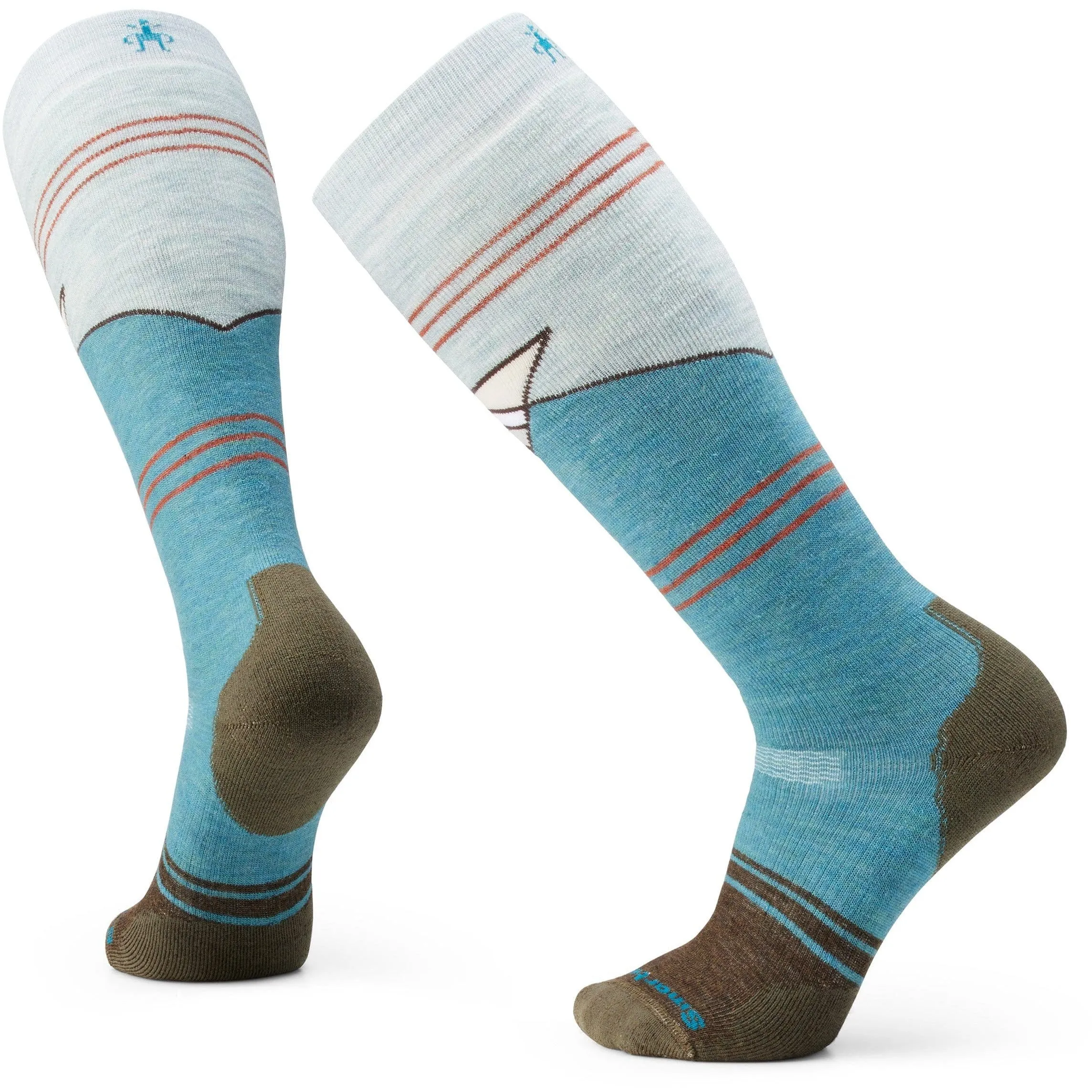 Smartwool Snowboard Full Cushion Mountain Geo Pattern Over-the-Calf Socks