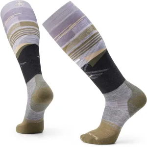 Smartwool Snowboard Targeted Cushion Broken Lines Pattern Over-The-Calf Socks