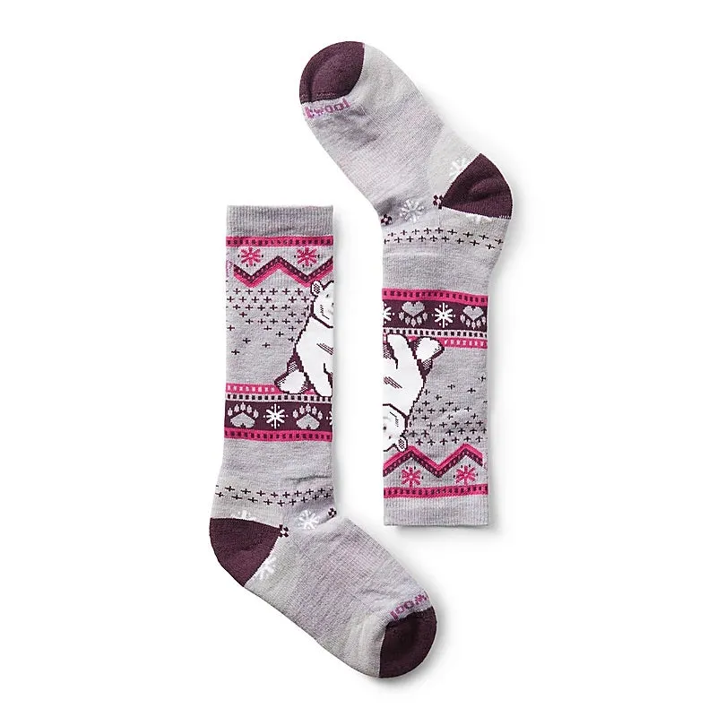 Smartwool Wintersport Full Cushion Polar Bear Pattern OTC Socks Kids 2024