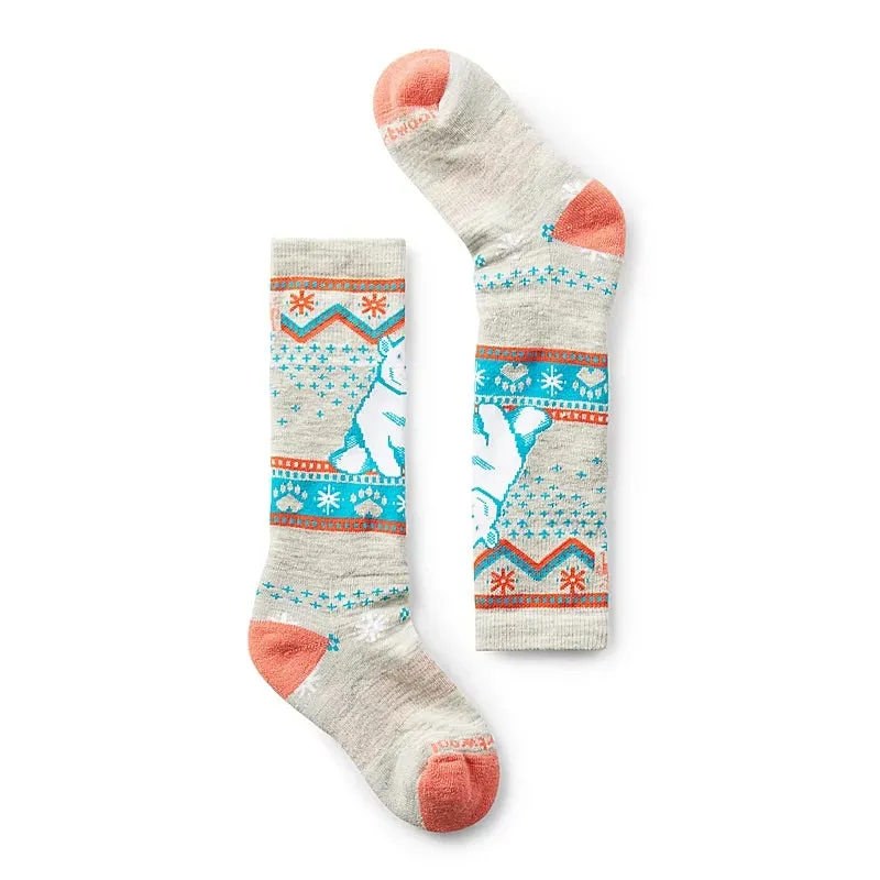 Smartwool Wintersport Full Cushion Polar Bear Pattern OTC Socks Kids 2024