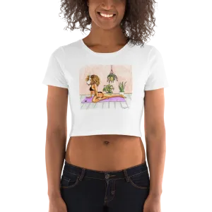Smoking Yoga Goddess Crop-Top